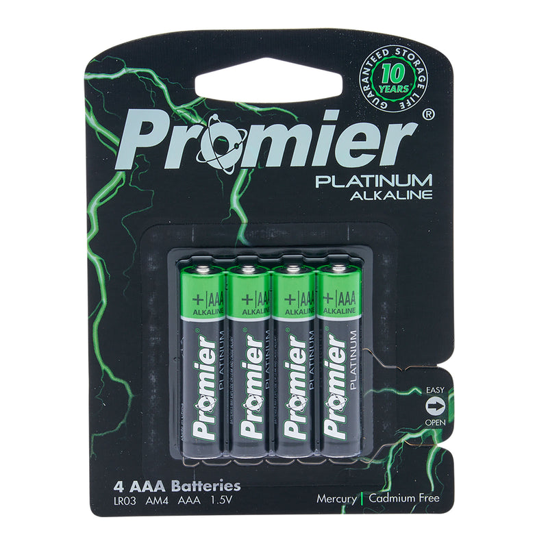 21876 - P-AAA4-12/48 Promier® AAA Platinum Alkaline Battery 4 Pack