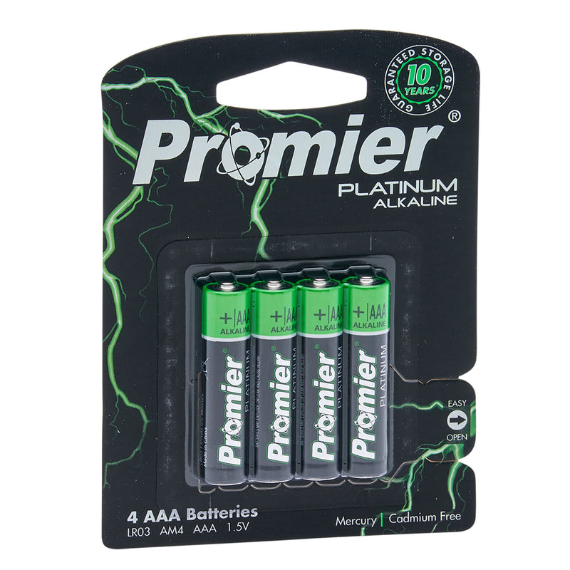 21876 - P-AAA4-12/48 Promier® AAA Platinum Alkaline Battery 4 Pack