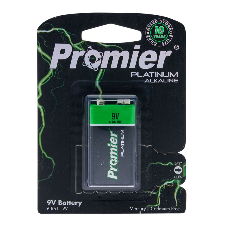 21906-12/48 Promier Premium 9 Volt Alkaline Battery