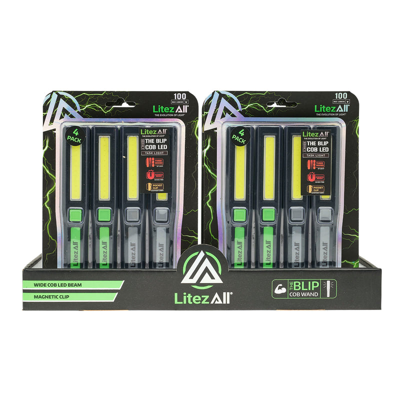 24341-12/24 - LA-BLIPx4-12/24 LitezAll COB LED Blip Compact Work Light 4 Pack