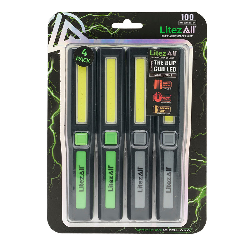 24341-12/24 - LA-BLIPx4-12/24 LitezAll COB LED Blip Compact Work Light 4 Pack