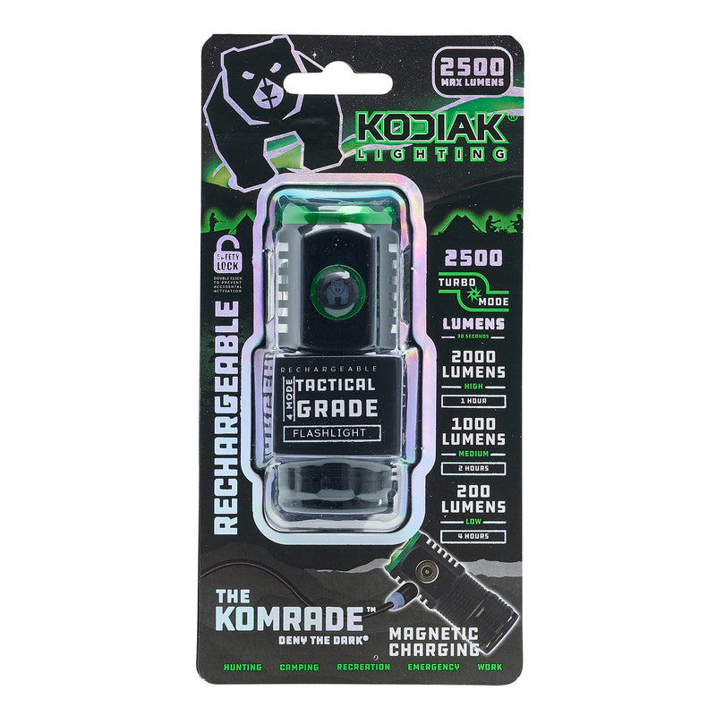 25966 - K-KOMRADE-6 Kodiak® Komrade® 2500 Lumen Compact Rechargeable Tactical Flashlight