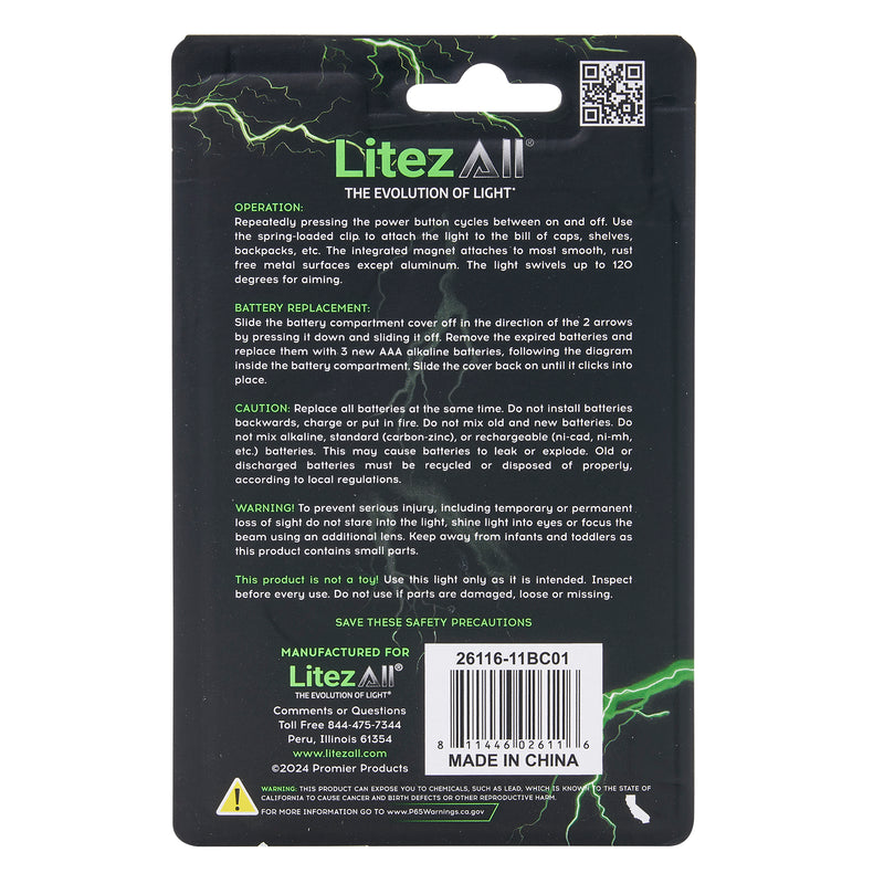 26116 - LA-CLPLT-10/20 LitezAll LED Clip-on Work Light