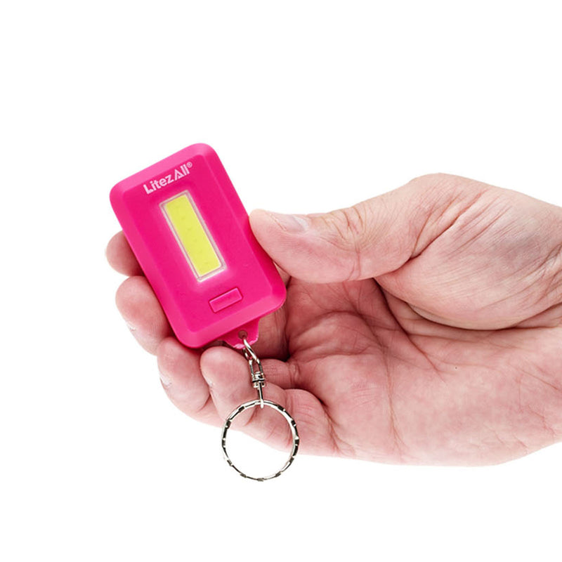 26802 - LA-9BCA-6-24 LitezAll Breast Cancer Awareness Combo Flashlight and Keychain Light