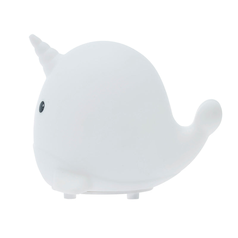27663 - LA-NARWHAL-3 LitezAll Narwhal Squishable Color Changing Silicone Lantern