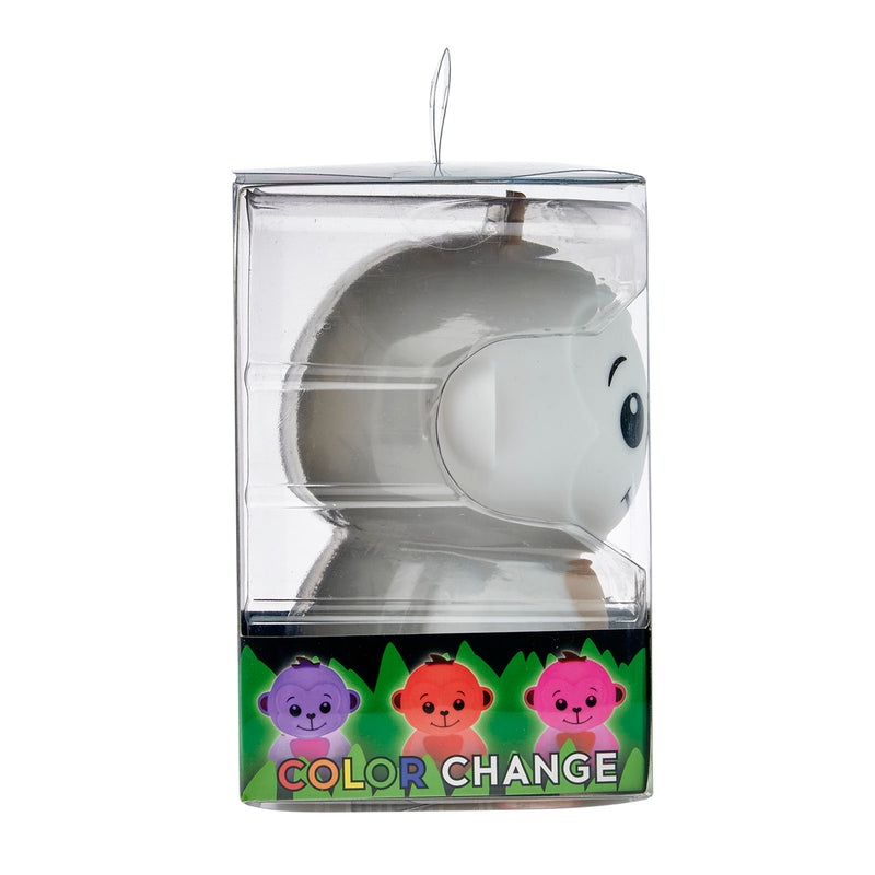 27694 - LA-MONKEY-3 LitezAll Monkey Squishable Color Changing Silicone Lantern