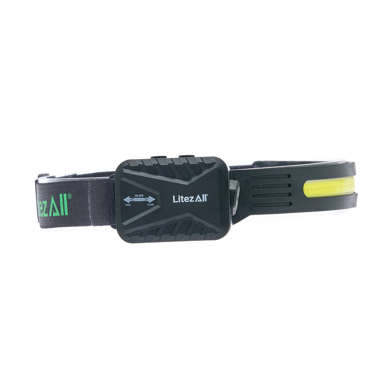28073 - LA-COBFXHL-8-24 LitezAll Briteband® Low Profile Silicone Low Profile Headlamp with Inspection Light