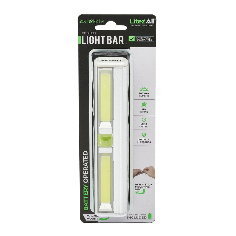 21005 - LA-COBCABAL-10/40 LitezAll 200 Lumen Wireless COB LED Light Bar