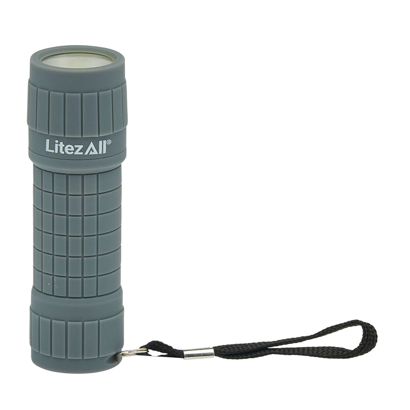 21333 - LA-COB14RBR-16/64 LitezAll 100 Lumen All Weather Rubber Coated Flashlight