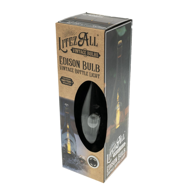22620 - LA-WNED-6 LitezAll LED Edison Bulb Wine Bottle Accent Lamp