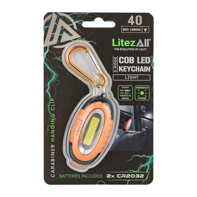 22743 - LA-COBKEYCLM-16/64 LitezAll COB LED Keychain Light