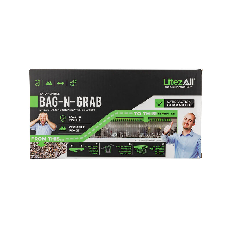 22835 - LA-HNGR LitezAll Bag-n-Grab Bag Hanging Storage System