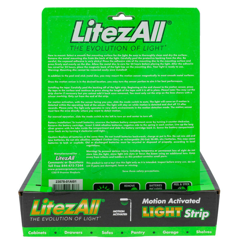 23078 - LA-SNSTAPE-6/24 LitezAll Motion Activated LED Tape Light