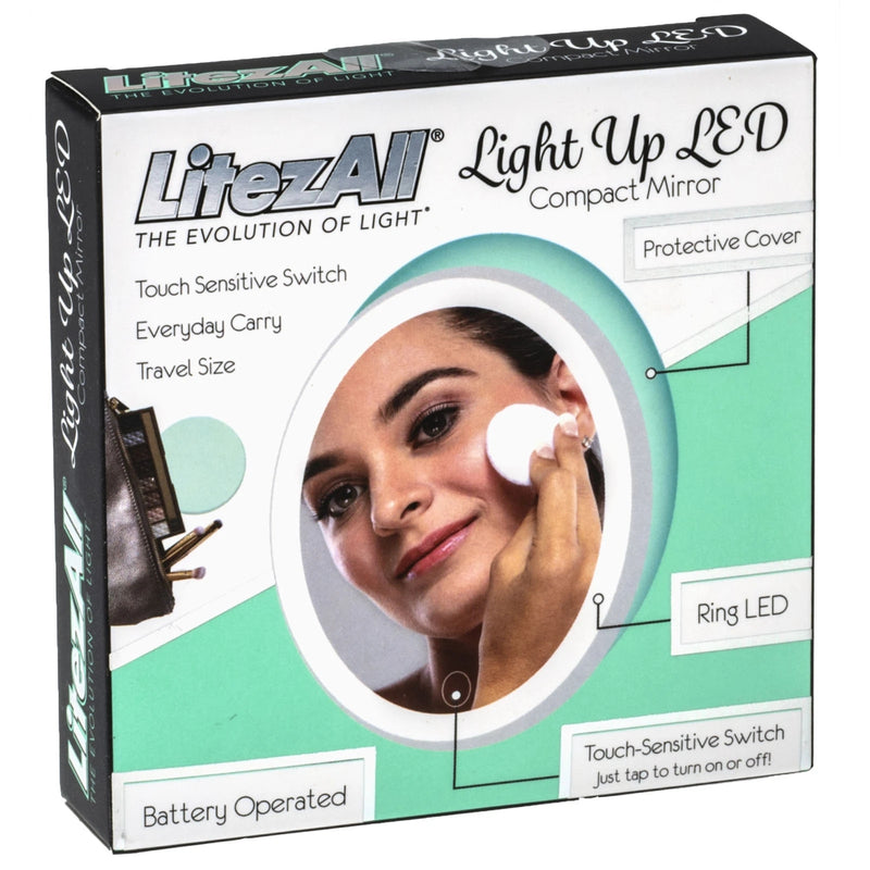 24280 - LA-COMPACT-12/24 LitezAll LED Compact Makeup Mirror