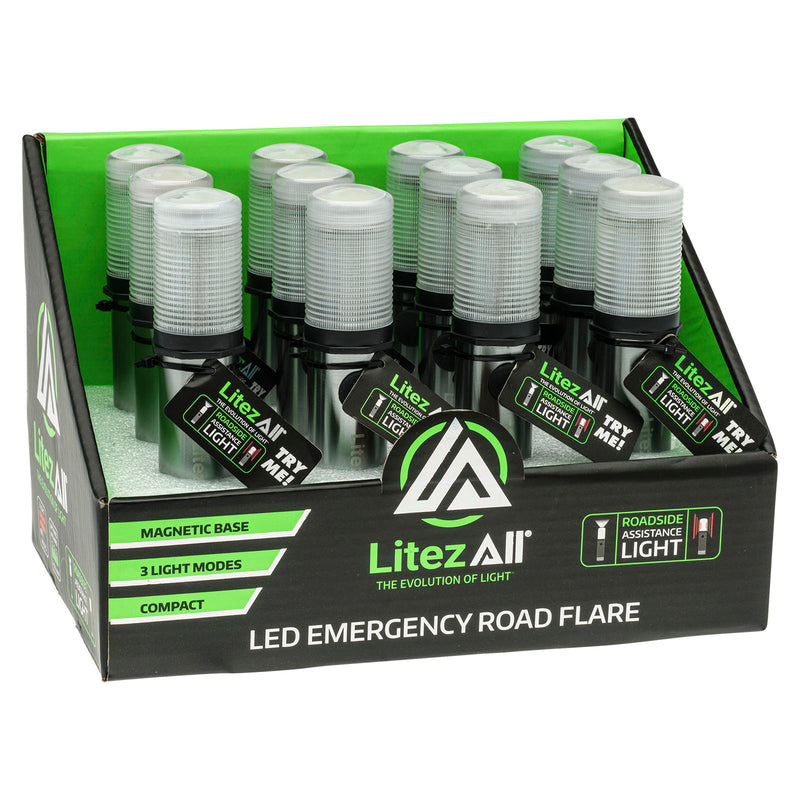 24679 - LA-RDFLR-12/24 LitezAll COB LED Emergency Road Flare