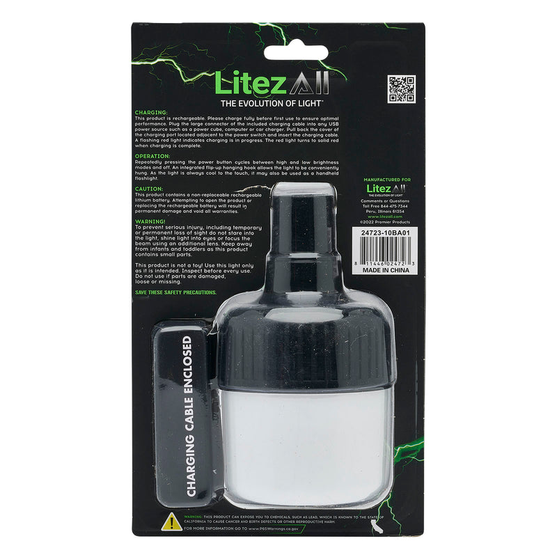 24723 - LA-RCHBLB-8/16 LitezAll Rechargeable 200 Lumen Bulb