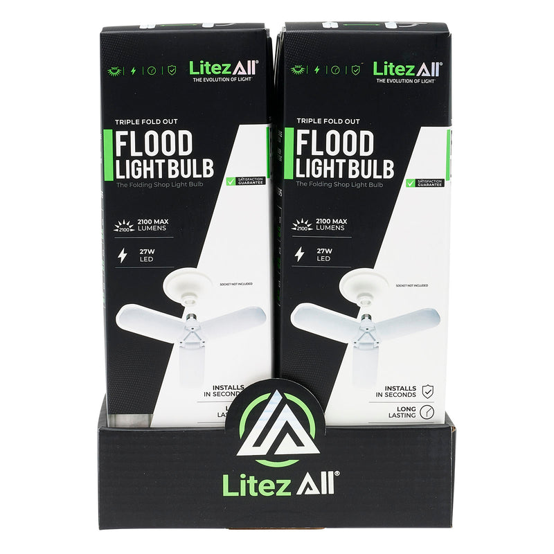 24983 - LitezAll 3 Bulb A/C Powered Folding Light