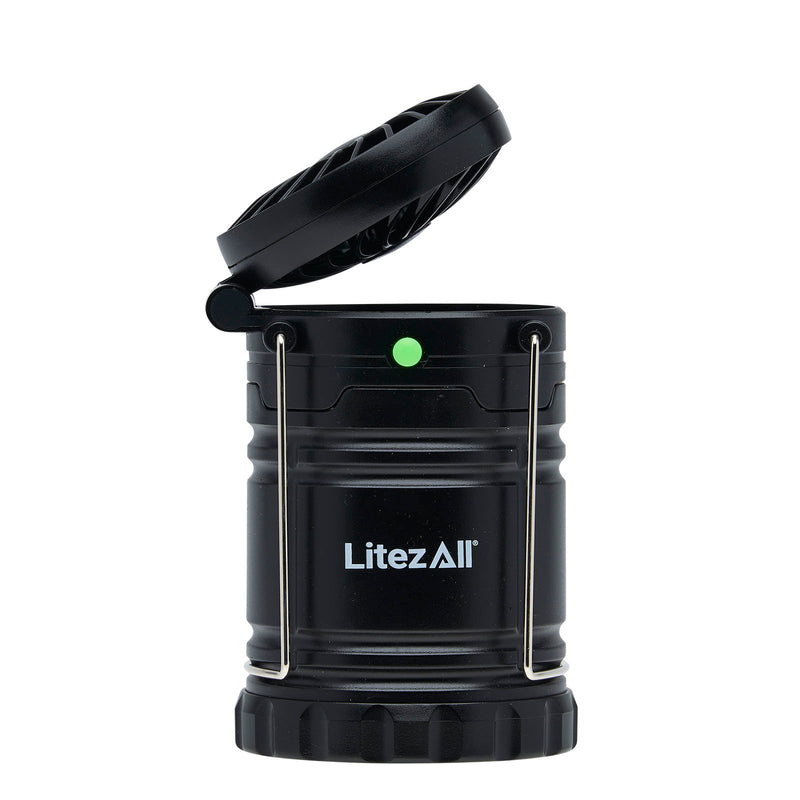 25287 - LA-POPFAN-4 LitezAll Pull Up Lantern with Built-In Fan