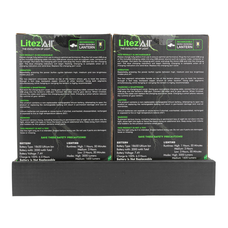 Kodiak Krysis 3000 Lumen Battery Powered Lantern - LitezAll
