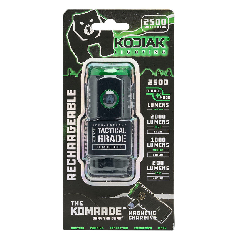 25447 - K-2500LM-6/24 Kodiak® Komrade Compact 2500 Lumen Rechargeable Tactical Flashlight