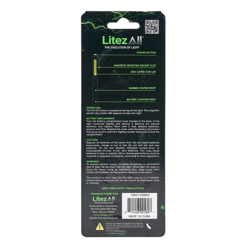 25607 - LA-JOEYx2-12/24 LitezAll Joey LED Pen Light 2 Pack