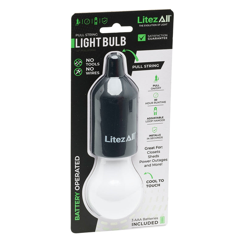 Portable Battery Led Light Bulb For Outdoor Hanging Tent Rope Pull
