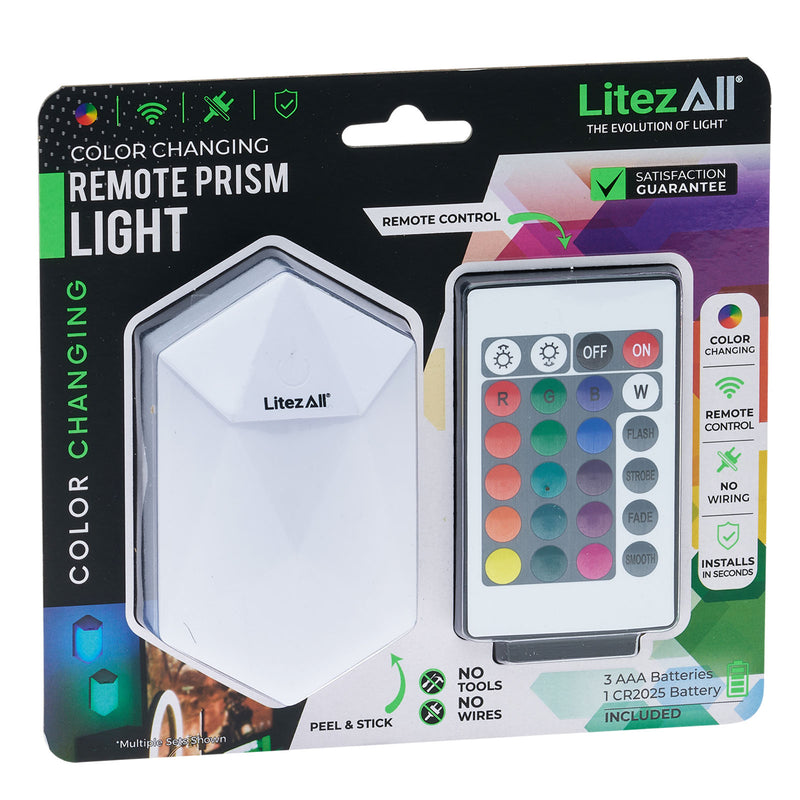 26369 - LA-PRSMRGB-6/24 LitezAll Remote Control RGB Prism Light