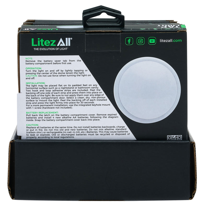 26376 - LA-TAPLT-5/20 LitezAll Tap Light Battery Operated